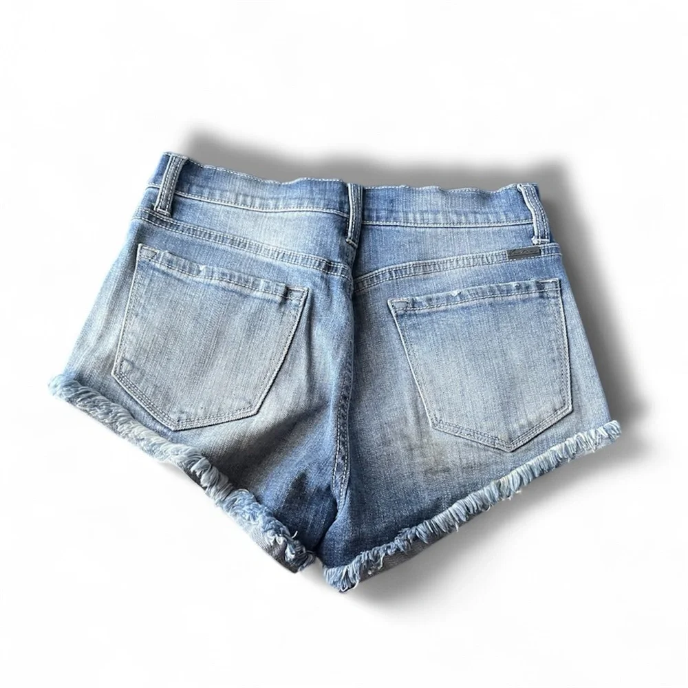 KanCan Blue Distressed Jean Shorts